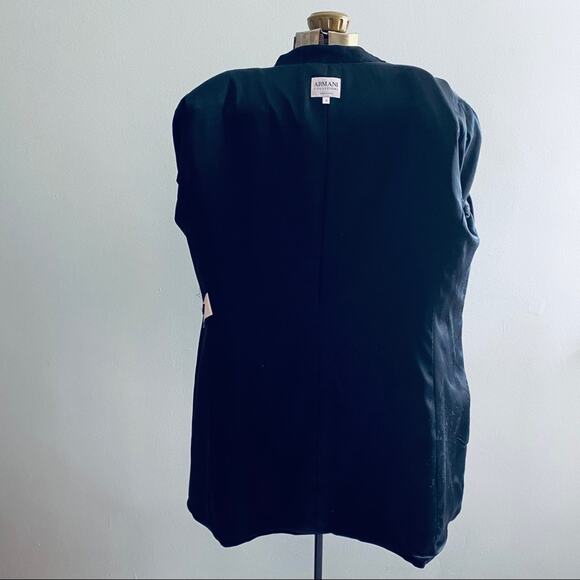 NWOT Armani black pinstripe blazer - Picture 5 of 9